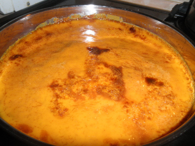 Creme Caramel in an Oven Dish