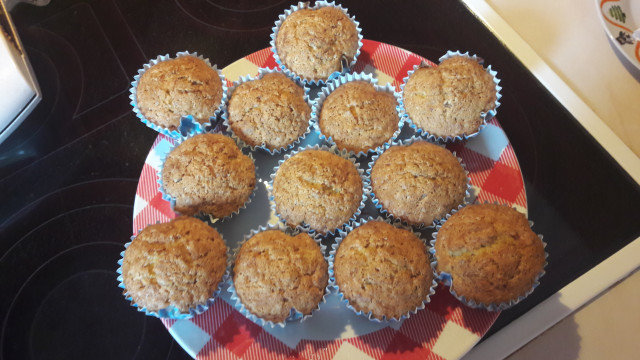 Muffins with Walnuts and Carrots