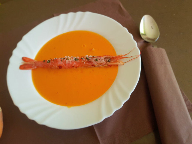 Pumpkin and Shrimp Cream Soup