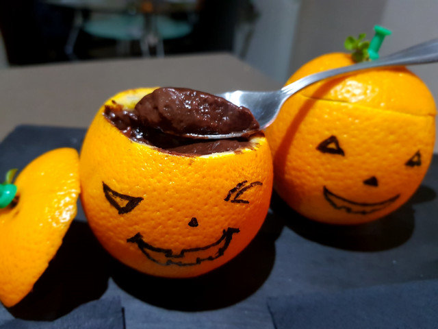 Orange-Chocolate Halloween Cream