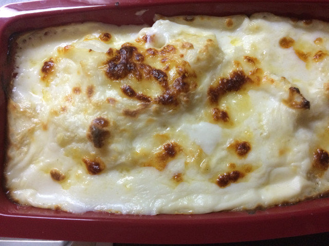 Oven Baked Cauliflower with Sauce