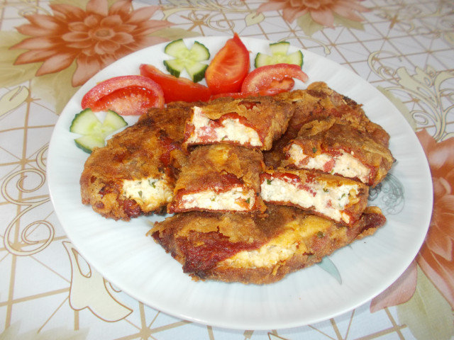 Breaded Peppers with Cheeses