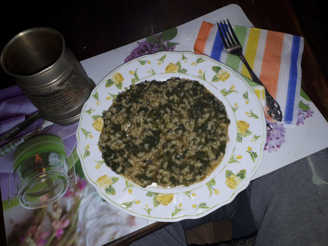 Rice with Spinach