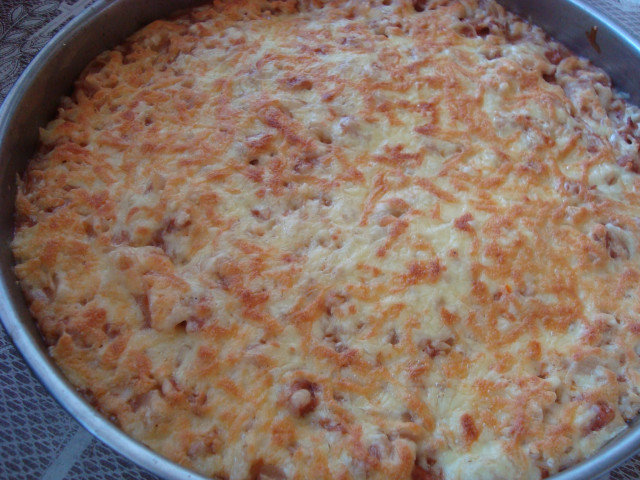 Macaroni with Minced Meat and Cheese