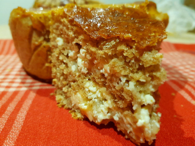 Bulgarian Feta Cheese Bread Loaf with Spelt Flour