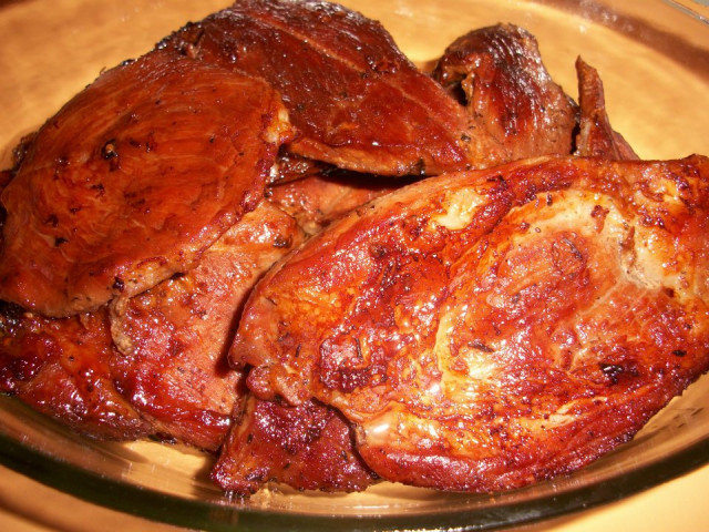 Pork Neck Steaks in Marinade