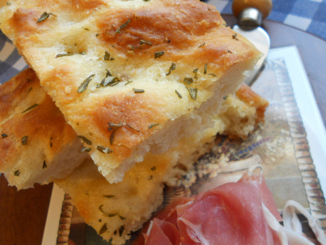 The Original Italian Focaccia with Rosemary and Sea Salt