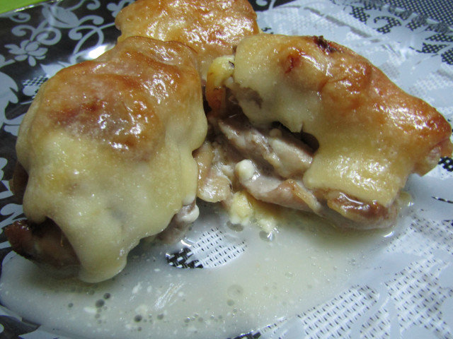 Chicken Rolls with Processed Cheese