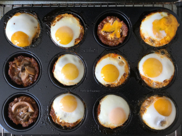 Mince Nests with Eggs
