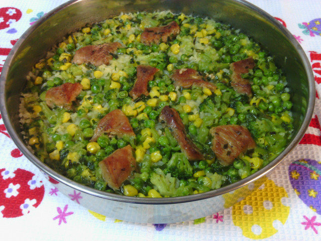 Rice with Vegetables and Pork