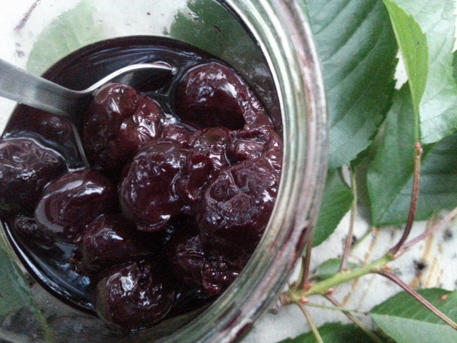 Jam with Whole Cherries