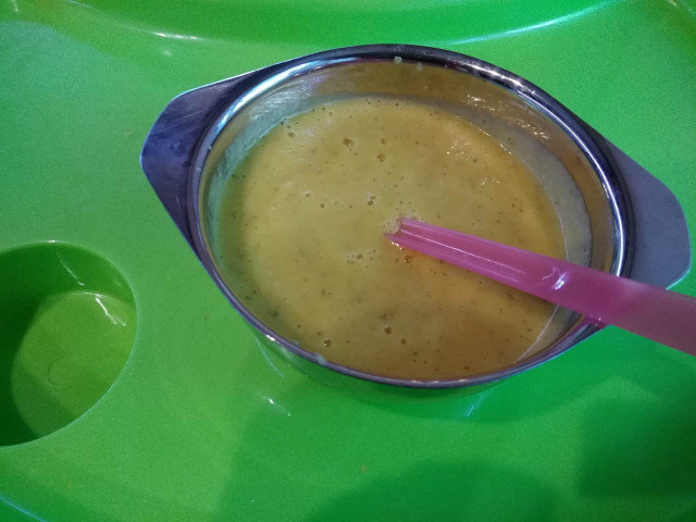 Zucchini and Carrot Cream Soup for Babies
