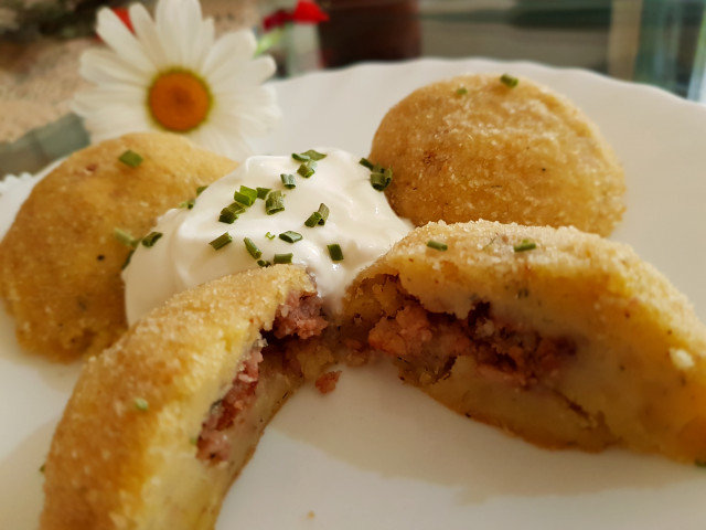 Potato Patties with Minced Meat Filling