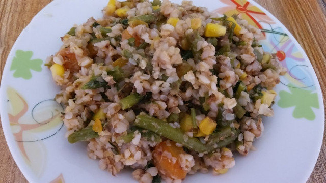 Green Beans with Buckwheat