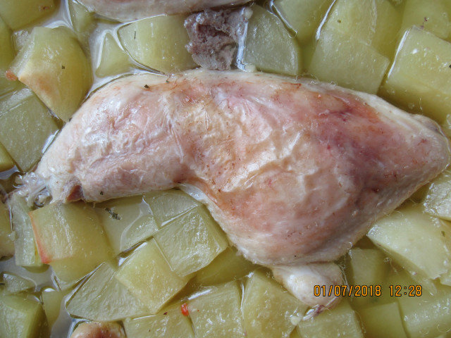 Grilled Chicken with Potatoes