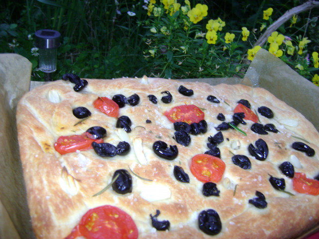 Rosemary, Olive and Garlic Focaccia