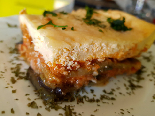 Eggplant and Chicken Moussaka