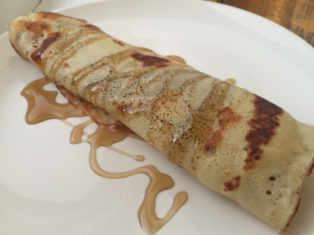 Russian Blini with Honey and Walnuts
