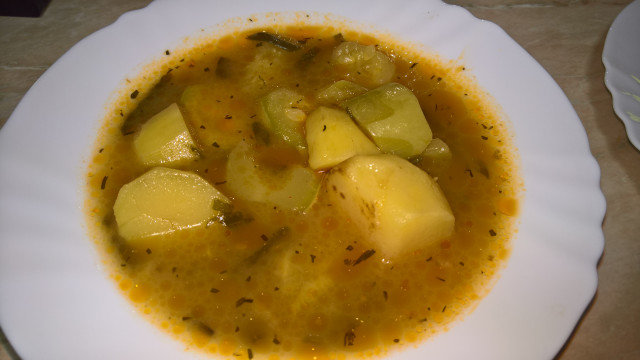Village-Style Stew with Potatoes and Zucchini