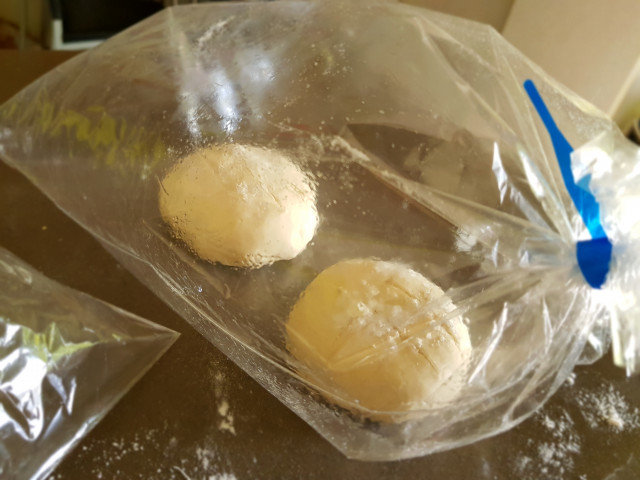Bread Buns with Milk in a Baking Bag