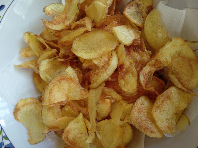 Homemade Chips from New Potatoes