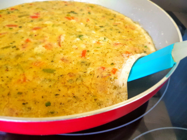 Frittata with Peppers and Aromatic Spices