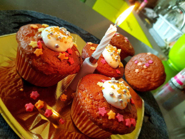 Decorated Birthday Muffins