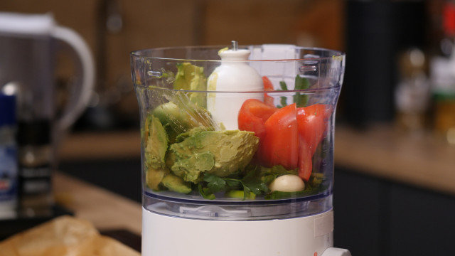 Guacamole with Roasted Vegetables