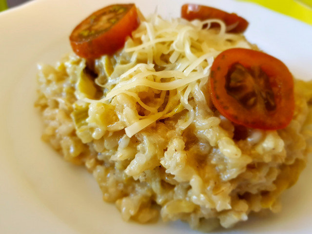 Risotto with Brown Rice and Artichoke