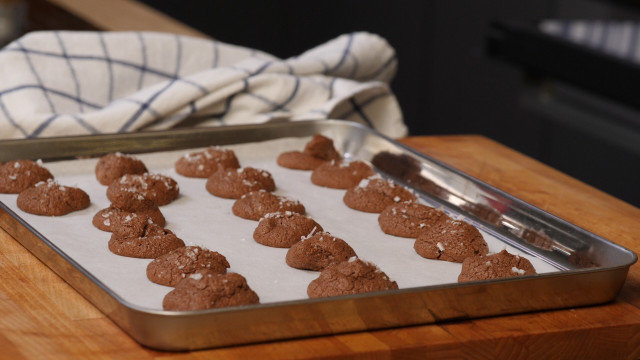 Rye Biscuits with Chocolate and Sea Salt