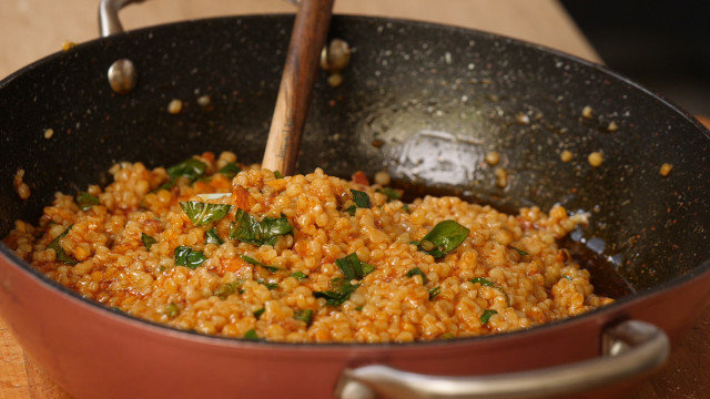 Couscous with Butter and Basil