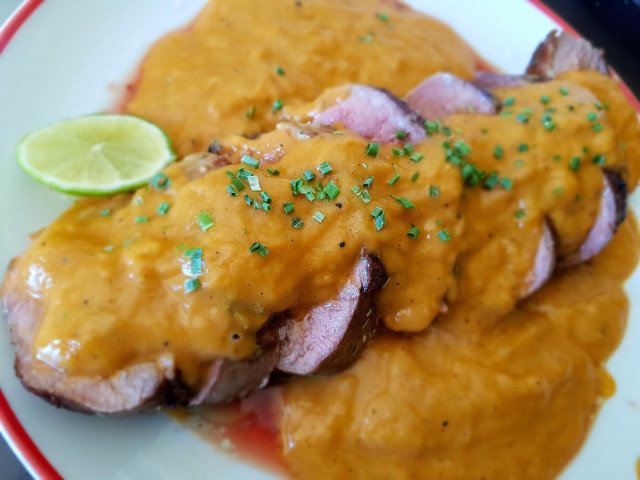 Duck Magret with an Unique Lime Sauce