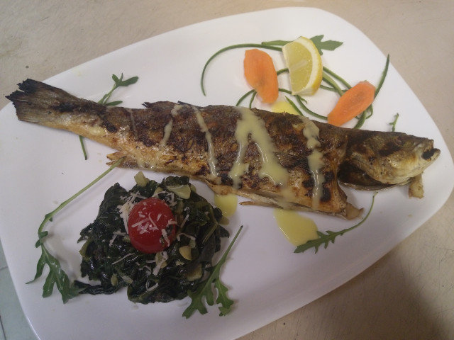 Greek-Style Grilled Sea Bass