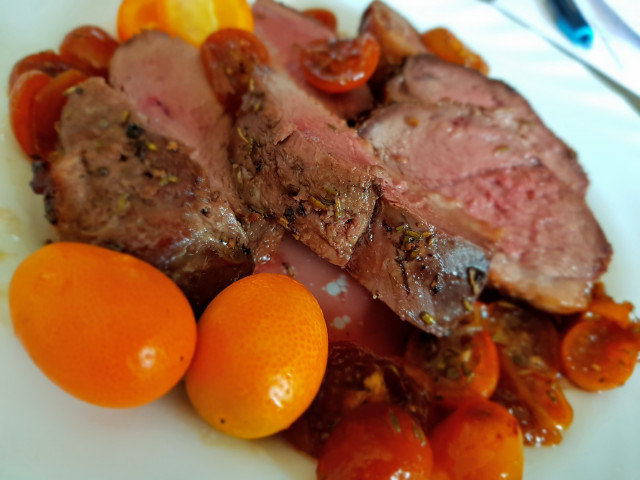 Oven-Baked Duck Magret with Honey and Kumquat