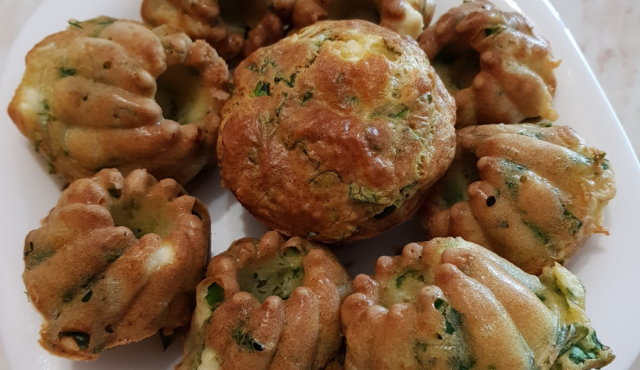Spring Muffins with Spinach