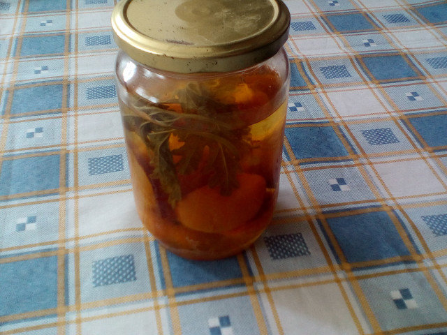 Apricot Compote with Geranium