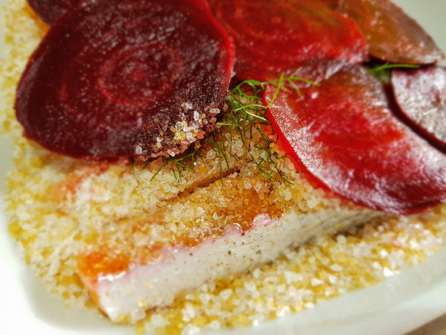 Salmon - Marinated with Red Beets