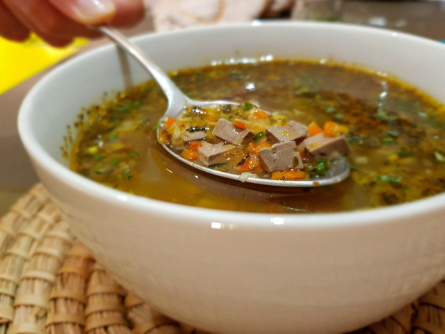 Lamb Liver Soup with Rice
