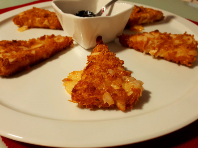 Oven-Baked Cheese with Cornflakes