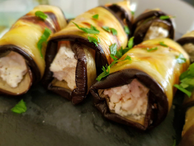 Eggplant Rolls with Cheese