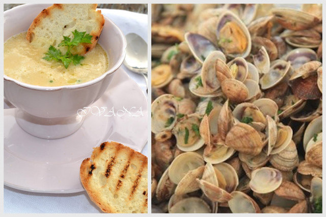 Cream Soup with Chickpeas and White Mussels