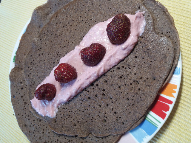 Protein Chocolate Hemp Pancakes