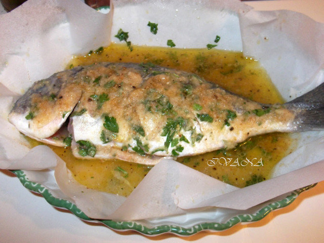 Sea Bream with Aromatic Herbs and Olives