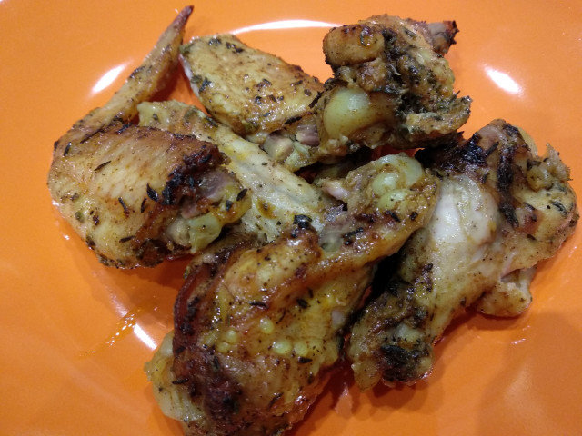 Spicy Chicken Wings with Gin and Honey