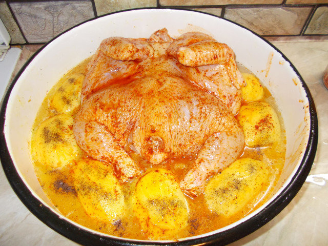 Drunken Chicken with Potatoes