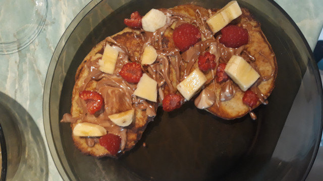 Banana Pancakes with Rice Flour and Soy Protein