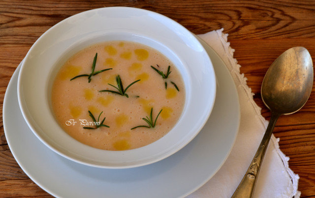 Cream of Bean Soup with Rosemary and Olive Oil