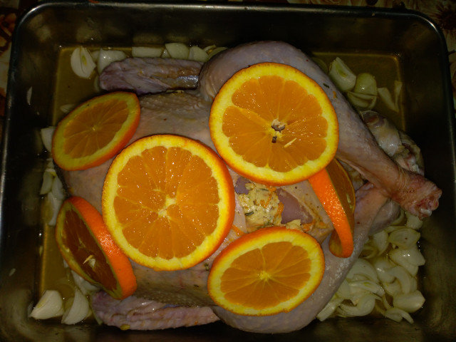 Baked Turkey with Oranges