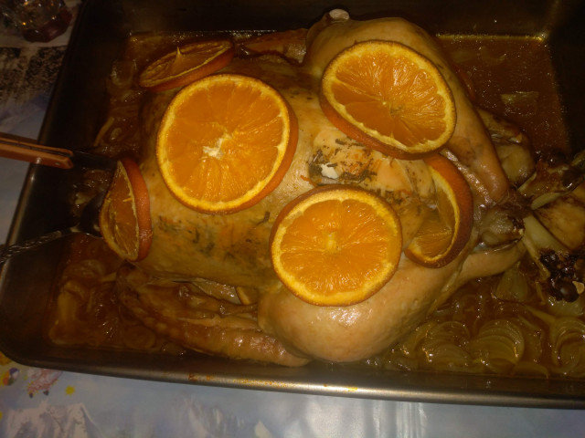 Baked Turkey with Oranges