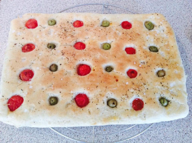 Focaccia with Pizza Dough